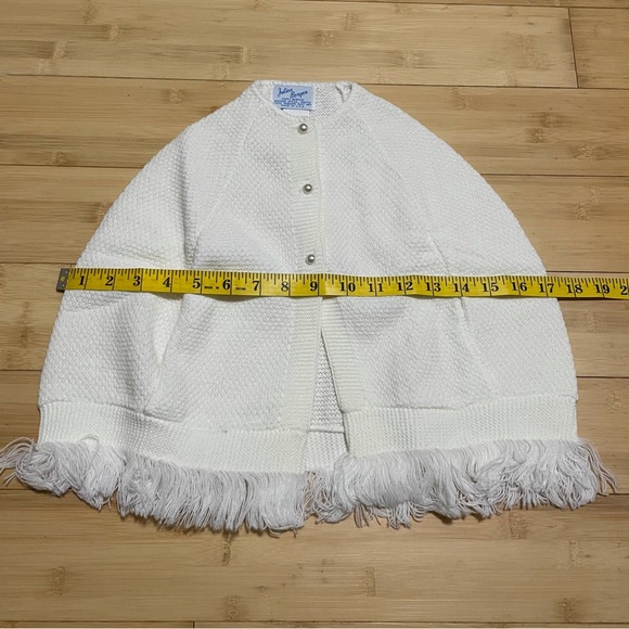 NEW Julius Berger Sweater Shaw P & P Cape Newborn Infant Girl - Picture 5 of 6